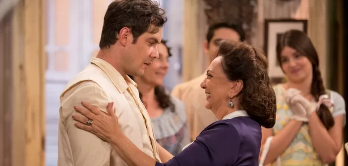O reencontro de Candinho e Anastácia (Divulgação / Globo)