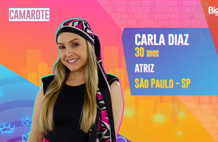 Atriz Carla Diaz é uma das participantes do BBB 21 (Divulgação / Globo)
