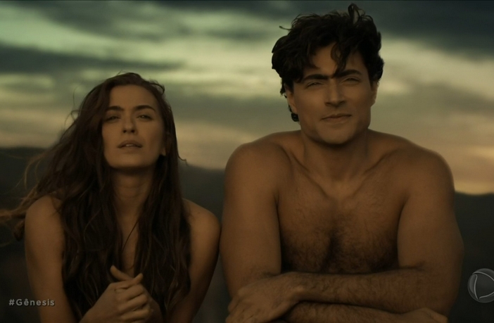 Juliana Boller e Carlo Porto em Gênesis (Divulgação / Record)