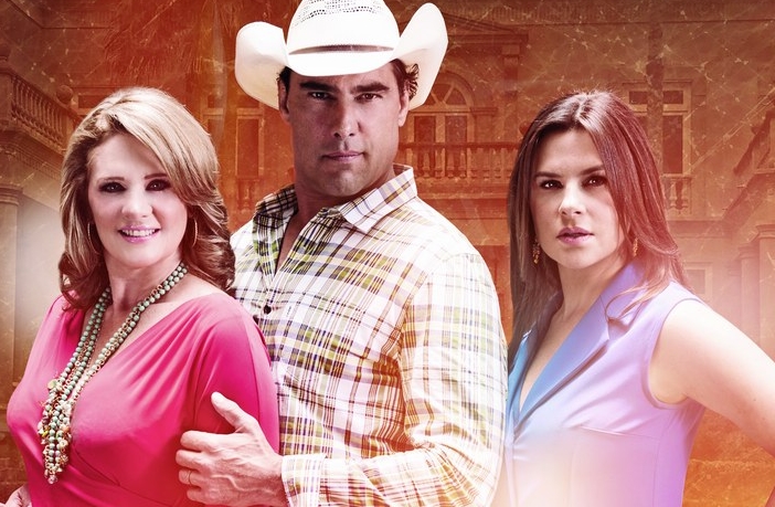 Vitória, José Ângelo e Cristina em Amores Verdadeiros (Divulgação / Televisa)