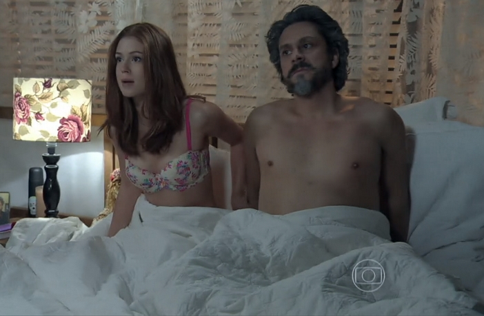 Império: Maria Marta pega Ísis e José Alfredo na cama Maria Ísis e Zé Alfredo em Império (Divulgação / Globo)