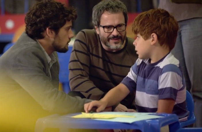 Rodrigo, Lourenço e Tiago em A Vida da Gente (Divulgação / Globo)