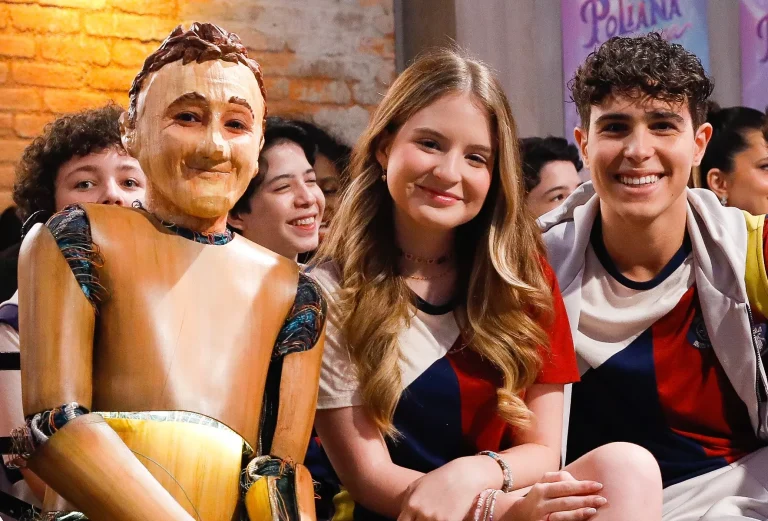 Pinóquio, Poliana e João em Poliana Moça (Divulgação / SBT)